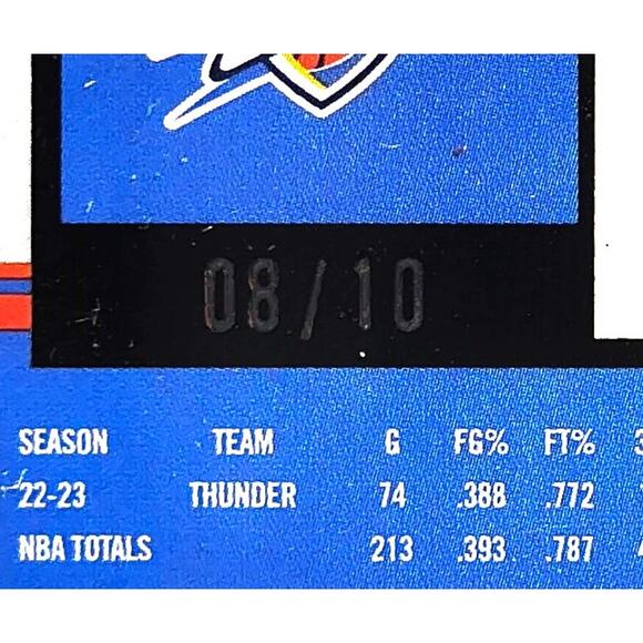 2023-24 NBA Hoops Premium Stock LUGUENTZ DORT Gold Pulsar Prizm Parallel 8/10 - Picture 3 of 3